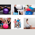 thumbnail image 3 of Extra Thick Yoga Ball Exercise Ball, for Balance, Stability, Pregnancy Quick Pump Included, 3 of 5