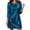 *Blue, variant on Women's Metallic Shimmer Long Sleeve Shift Dress , Glitter Party Club Dresses For Women, S-3XL