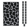 thumbnail image 1 of Furnish My Place Giraffe Black Grey Area Rug, Animal Print Area Rug, Pet-Friendly Rug, Baby Nursery Mat, Indoor Area Rug, Perfect for Living Room, Playroom, 2' x 3' Rectangle - Set of 20, 1 of 5