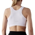 thumbnail image 6 of heart&core Shirl Bra, Post-Surgery, Racerback Zip Bra, White, Small, 1 Ct, 6 of 11