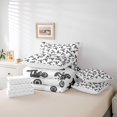 thumbnail image 6 of Manfei Cool Motorcycle 7-Piece Twin Bedding,Speed Games Bedding Comforter Set,White,Reversible, 6 of 7