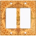 thumbnail image 6 of Metal Light Switch Plate Cover Elegant Yellow Crown Frame FRA016, 6 of 13