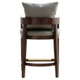 thumbnail image 5 of Manhattan Comfort Ritz 26.5" Faux Leather Counter Stool in Gray/Walnut, 5 of 5