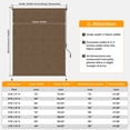 thumbnail image 6 of HOMEDEMO 5'W x 8' H Outdoor Roller Shades Patio, Sun Roller Shade for Porch Balcony Mocha, 6 of 7