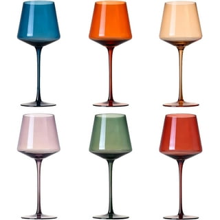 Square Wine Glasses Set of 4, Crystal Stemmed Modern Wine Glasses 16 Oz,  Tall Thin Rim, Large Wine G…See more Square Wine Glasses Set of 4, Crystal