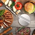 thumbnail image 5 of Prensa de hamburguesas de acero inoxidable, molde antiadherente para hamburguesas de 5,5 pulgadas, prensa para hamburguesas, utilizada para rellenar hamburguesas, hamburguesas de ternera, 5 of 5