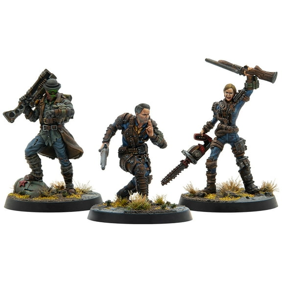 Modiphius Entertainment: Fallout: Miniatures - Unaligned: Legends Of Vault 76 - 3 Resin Figures, Appalachia Wave, Unpainted & Unassembled, Licensed