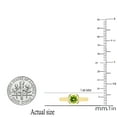 thumbnail image 4 of Dazzlingrock Collection 5mm Round Peridot Solitaire Engagement Ring for Women (Color Green, Clarity Moderately Included) in 10K Yellow Gold, Size 7, 4 of 5