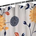 thumbnail image 3 of Pioneer Flower Floral Print Pattern Shower Curtain 36"x72" ,Bathroom Decorative Shower Curtains Set with 12 Hooks,Modern Waterproof Washable Shower Curtain, 3 of 6