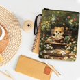 thumbnail image 3 of HELLHERO Puppy and Daisy Pattern 1 pc Book Club Gifts Bible Case Bag Polyester Fabric Books Sleeve Book Organzoer Holder with Waterproof Birthday Gift, 3 of 8
