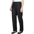 thumbnail image 2 of Alfred Dunner Women's Petite Black Denim Comfort Waistband Pant, 2 of 3