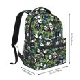 thumbnail image 2 of Disketp Fun Panda Playing With Bamboo Leaves Mochila Estampada para Hombre y Mujer – Mochila Ligera Clásica con Múltiples Bolsillos para Universidad, Trabajo y Viajes-One Size, 2 of 5