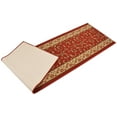 thumbnail image 3 of Extra-Long Low Pile Runner Rug Skid Resistant Backing Rug Runner Orient and Floral Red Cut to Size Roll Runner Rugs - 17 Feet x 36 Inch, 3 of 6
