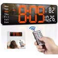 thumbnail image 1 of Reloj De Pared Digital Led Con Termómetro, Fecha,alarma,13in, 1 of 8