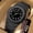 black, variant on Men's watch, high-end waterproof watch, quartz watch, plastic quartz watch, fashionable trendy men's wristwatch