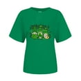 thumbnail image 4 of LSLJS Col Rond Imprimé Trèfle de Saint Patrick Manches Courtes Décontracté Ample Manches Courtes Col Rond Haut/chemise, Cadeaux pour Femmes, 4 of 4