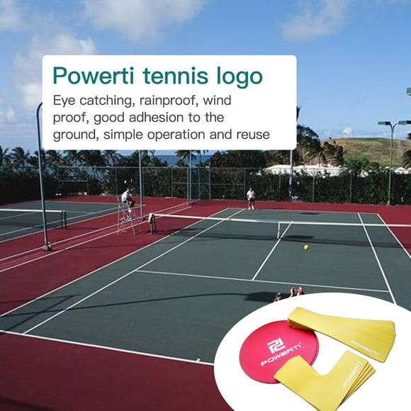 destyer POWERTI Court Marker Reliable Ground Line Accessory Practical Multipurpose Marking Tools for Pickleball Tennis Basketball Courts