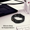 thumbnail image 3 of Correa de silicona suave WDOplteas Para Huawei Band 4/Honor Band 5i negro, 3 of 9