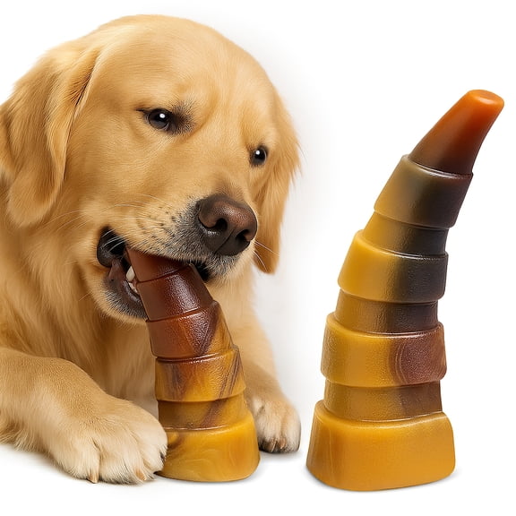 Dog Chew Toys for Aggressive Chewers, 2 Pack Indestructible Toys for Large Dogs, Dog Toy for Large Medium Small Breed, Super Chewer with Tough Nylon, Gift for Dogs