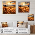 thumbnail image 4 of Designart "Golden Fields in the US Countryside III" Landscapes Framed Wall Art Decor - Traditional Yellow Romantic Landscape Hallway Framed Wall Art Decor, 4 of 6