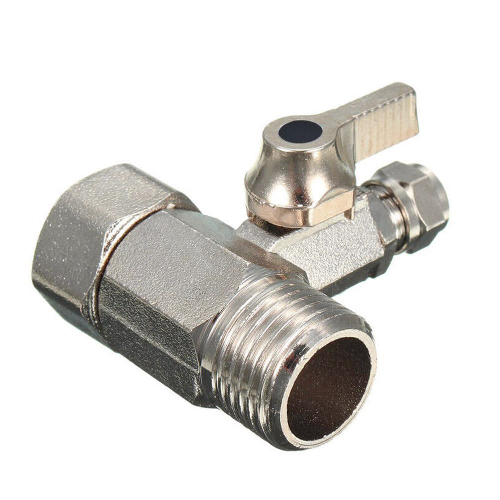 RO Feed Water Adapter 1/2'' to 1/4'' with Shut-off Tap Valve Ball R6R8 