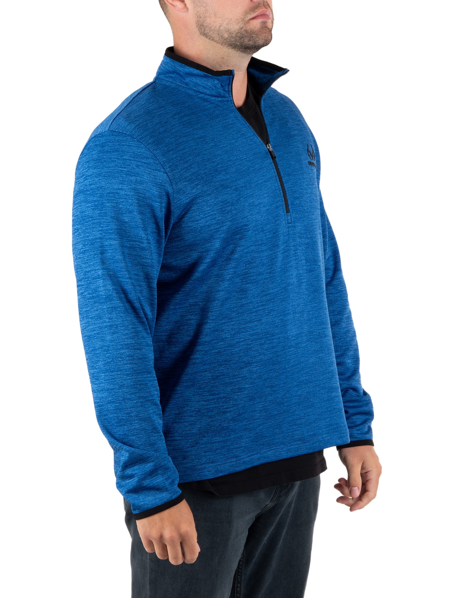 Realtree Men's Fleece Quarter Zip Pullover Sweatshirt, Sizes S-2XL