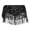 A-Black11119, variant on XIAONU Women's Sequin Fringe Skirt Asymmetrical Hem Sparkly Waist Scarf Partywear Belly Dance Performance Wrap