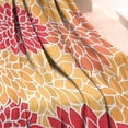 thumbnail image 3 of Orange Floral and Petal Pattern Blanket,Comfortable Soft Flannel Throw Blanket,All Season,Warm Lightweight Blankets for Sofa Bed Couch Living Room Chair,30"x40", 3 of 4