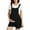 Black, variant on Women's Maternity Jumpsuit – Adjustable Strap Short Overalls – Pregnancy Romper with Pockets – Sizes S-XL