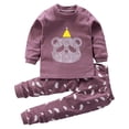 thumbnail image 1 of Pisexur Tenue d'Automne pour Bébé Fille Garçon, Ensemble 2 Pcs, Ensembles de Pyjamas pour Tout-Petit Bébé, Chandails à Col Rond à Manches Longues et Pantalons, Mode Décontractée, Ensemble de Vêtements de Nuit en Coton pour Garçons, 3 Mois à 6 Ans, 1 of 3