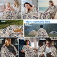 thumbnail image 5 of Purple Teal Ethnic Cooling Blanket,Lightweight Breathable Summer Throw Blanket with Double Sided Cold Effect,Boho Modern Geometric Abstract Art Picnic Blankets Bed Sheet for Hot Sleepers 40"x60", 5 of 8