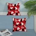 thumbnail image 6 of Valentines Day Pillow Covers 20x20 Set of 2, Black White Pink Love Heart Decor Valentine's Day Throw Pillows Mother''s Day Farmhouse Decorative Red Pillowcase Outdoor Cushion Case for Sofa Couch, 6 of 6