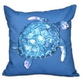 thumbnail image 2 of Simply Daisy 16" x 16" Sea Turtle Animal Print Pillow, Blue, 2 of 2