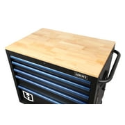 Hart 36-In W x 24-In D 5-Drawer Mobile Tool Chest Workbench W/ Wood Top, Garage Use