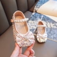 thumbnail image 6 of Otqutp Little Kid Nonslip&nbsp;Shoes Kids Girl Dress Shoes Toddler Princess Sparkly Pearl Ballet Shoes Little Girl Party Wedding School, 6 of 8