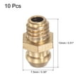 thumbnail image 2 of Uxcell Brass Straight Hydraulic Grease Fitting Assortment Accessories M6 x 1mm Thread 10 Pack, 2 of 5