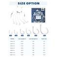 thumbnail image 3 of BLUEWING Deep Drop Rig with Glow Tubes 1pc Snapper, Tilefish Rig with stainless steel hooks, barrel swivel, chafe, 250lbs 2/0, 3 of 7