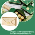 thumbnail image 3 of Bearachild Caja de dulces de sobre de 50 piezas, bocadillos de estilo europeo, boda, cumpleaños, fiesta plegable, favores, decoración, caja de Almacenamiento y organización del hogar Dorado, 3 of 6