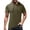 C-Army Green524, variant on Rggeeun Men Tee Solid Color Short Sleeve Hoodie With Pockets Drawstring Summer Sports Shirt Leisure Breathable Lightweight Tee,Army Green,L