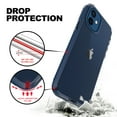 thumbnail image 4 of PeakDrop for iPhone 12/12 Pro Case with Glass Screen Protector, Clear Full-Body Heavy Duty Protective Cover (Navy Blue), 4 of 9