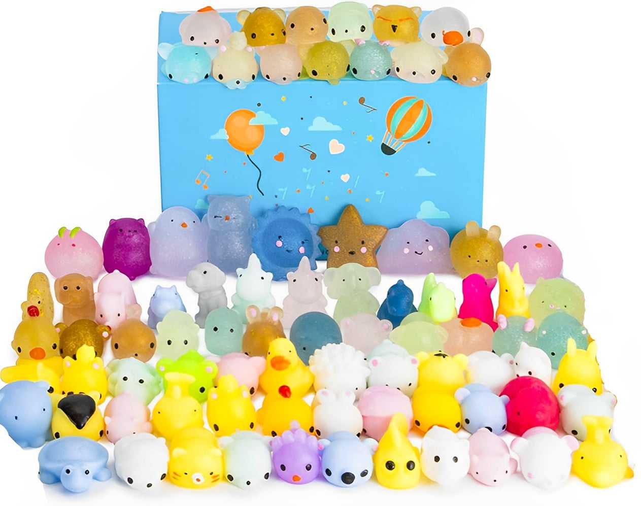 25 Squishy Mochi Squishy Toys, Glitter in the Cute Squishy Toys for Kids - Walmart.com