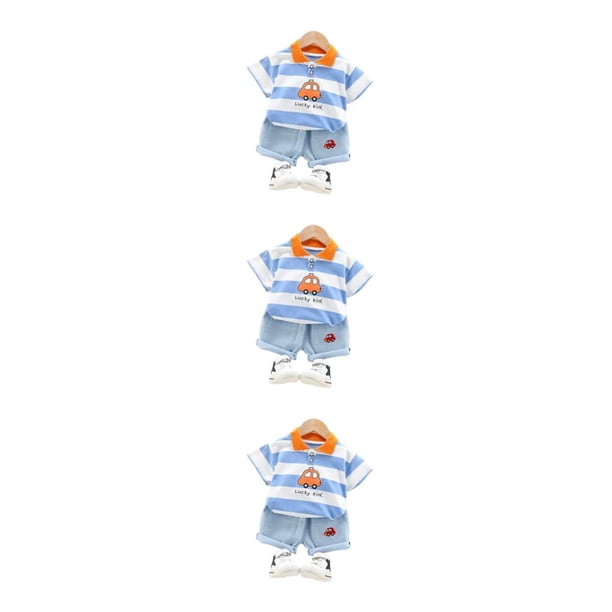 Conjunto de camisa y pantalones cortos para niños Minnieouse estilo casual Blanco 100 cm