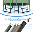 thumbnail image 6 of YORIN Trampoline for 5-6 Kids, 12FT 14FT 10FT 8FT Trampoline for Adults with Enclosure Net, Ladder, 1200LBS Weight Capacity Outdoor Round Recreational Trampoline, Heavy Duty Upgrade Trampoline, 6 of 8