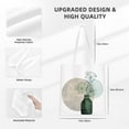 thumbnail image 4 of YFYANG Reusable Cotton Canvas Tote Shopping Bag, Flower Vase Bohemian Style Design Washable Portable Grocery Bag for Daily Travel, 4 of 8