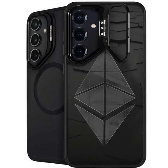 Skinit Ethereum Textured Logo Galaxy S24 Plus Kickstand Case