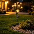 thumbnail image 4 of Solar Fiber Optic Garden Stake, Cherry Blossom Flower Light, Waterproof Pathway Decor, Color Changing LED Stake for Walkway, Outdoor Lawn Art for Spring & Summer​, A, 4 of 5