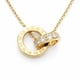 thumbnail image 1 of MOON & SELF Collar Cronos & Luz Laminado Oro 18k con Zirconias AAA, 1 of 5