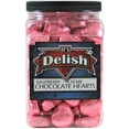 thumbnail image 3 of Valentines Raspberry Crme Filled Chocolates Hearts in Pink Foil by It's Delish, 2.5 LB Bulk Jumbo Container - Great Valentines Day Gift - Events Family Parties Anniversary - Kosher Non-Dairy, 3 of 7