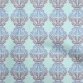 thumbnail image 1 of oneOone Cotton Silk Sky Blue Fabric Asian Traditional Block Dress Material Fabric Print Fabric By The Yard 42 Inch Wide, 1 of 4