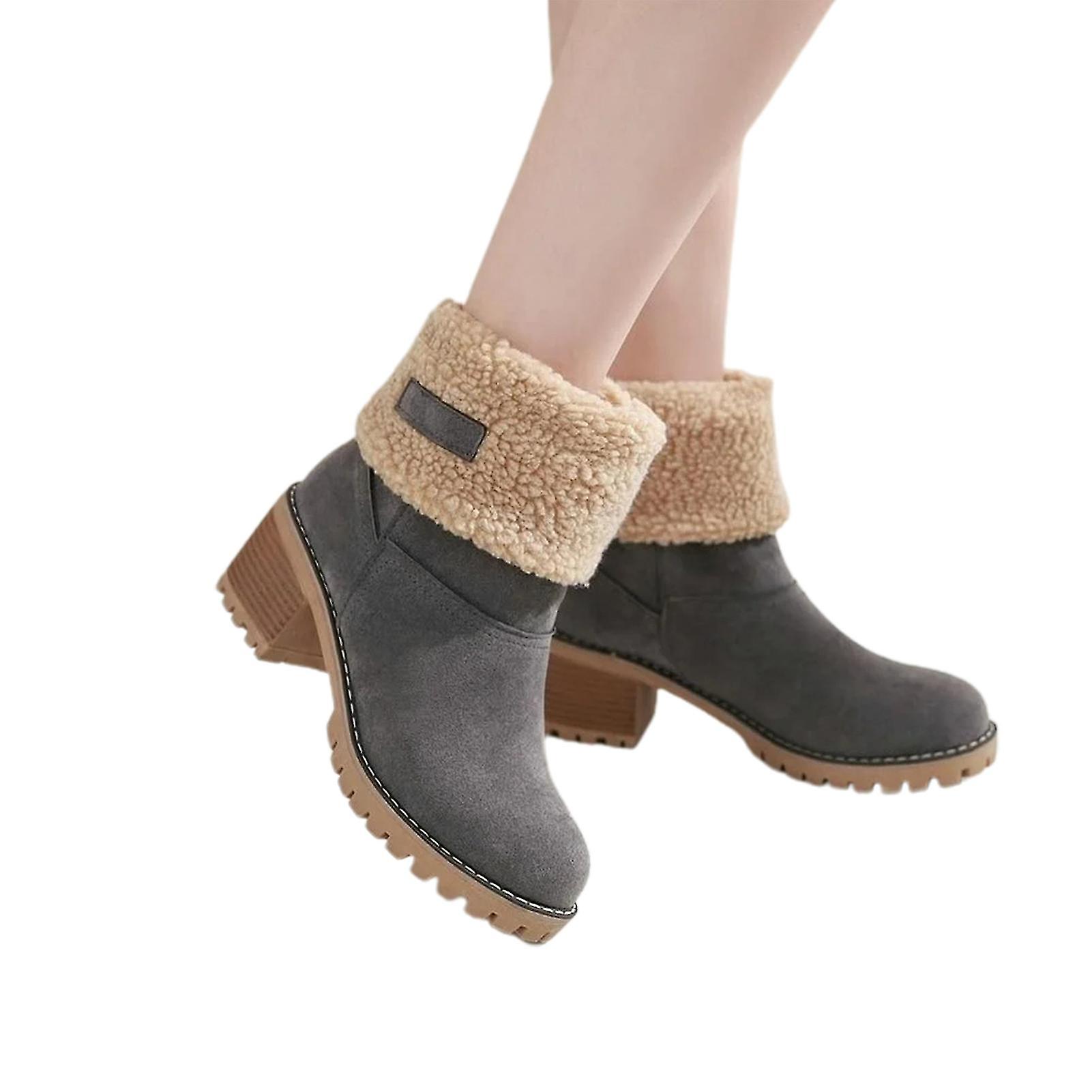 Lace Up Snow Boots Comfortable 